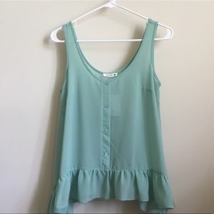 Mint babydoll tank